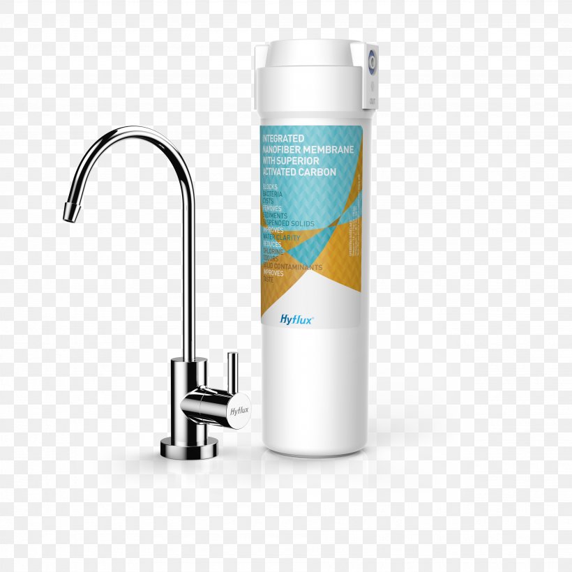 Water Filter Hi-Tech (AEM) Pte Ltd Hyflux Tap, PNG, 3685x3685px, Water Filter, Activated Carbon, Cylinder, Drinking Water, Filtration Download Free