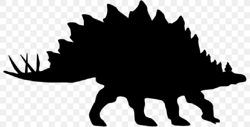Clip Art Vector Graphics Silhouette Dinosaur Stegosaurus, PNG, 800x418px, Silhouette, Cartoon, Dinosaur, Drawing, Head Download Free