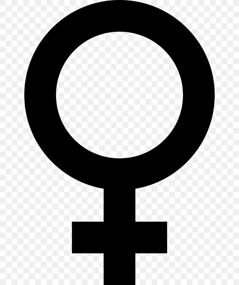 Gender Symbol Female Clip Art, PNG, 654x980px, Gender Symbol, Black And White, Cross, Female, Gender Download Free