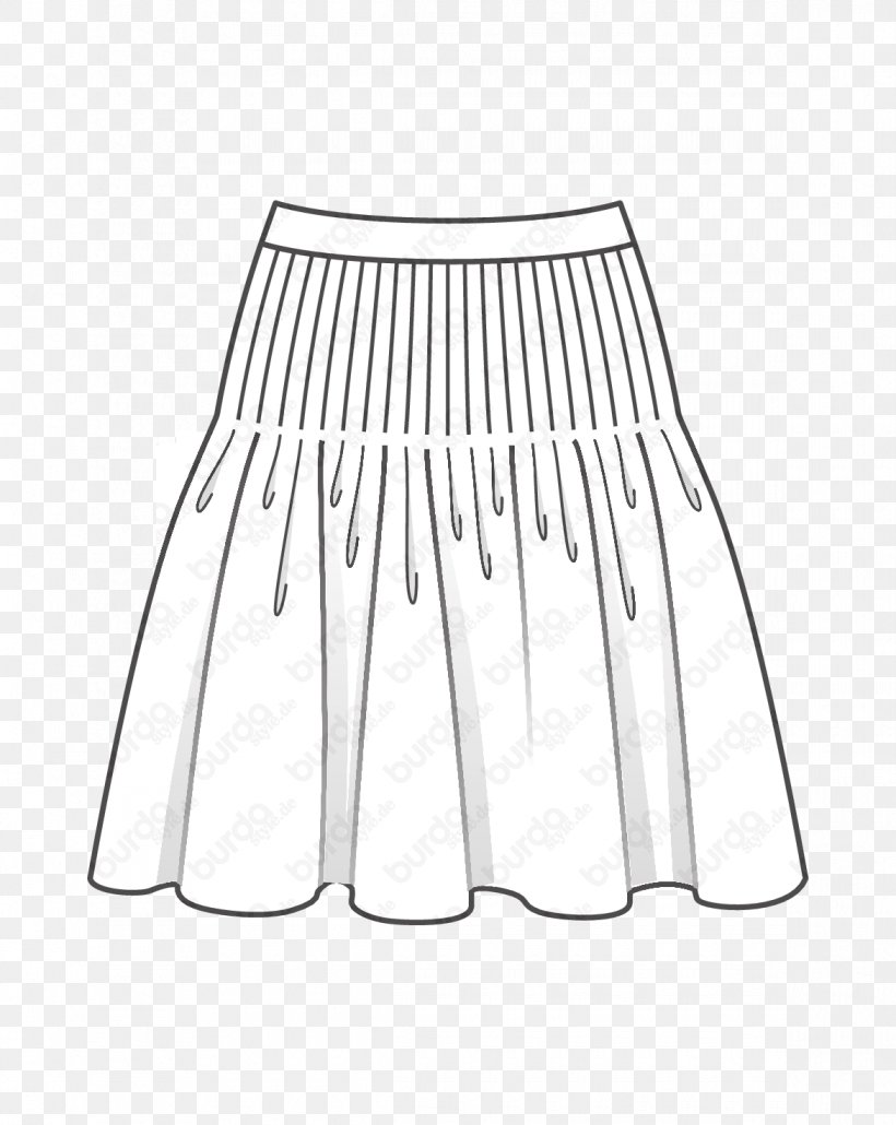 Skirt Burda Style Fashion Kellerfalte Pattern, PNG, 1170x1470px, Skirt, Black, Black And White, Burda Style, Clothing Download Free