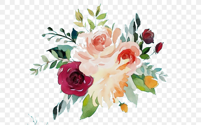 Garden Roses, PNG, 618x511px, Watercolor, Bouquet, Cut Flowers, Floristry, Flower Download Free