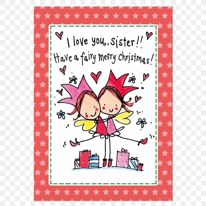 Love Sister Greeting & Note Cards, PNG, 845x845px, Watercolor, Cartoon, Flower, Frame, Heart Download Free