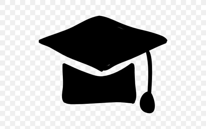 Square Academic Cap Clip Art, PNG, 512x512px, Square Academic Cap, Academic Degree, Black, Black And White, Graduation Ceremony Download Free