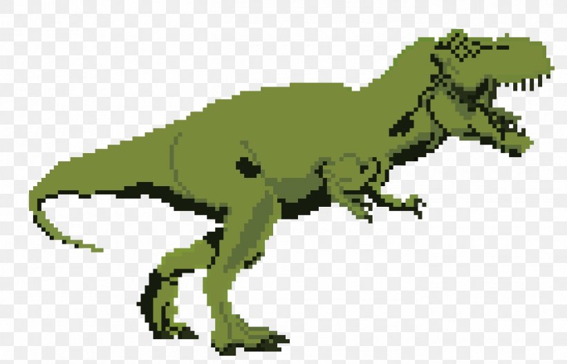 Tyrannosaurus Dinosaur Pachycephalosaurus Carnotaurus Pixel, PNG, 1370x880px, 8bit Color, Tyrannosaurus, Animal Figure, Bit, Carnotaurus Download Free
