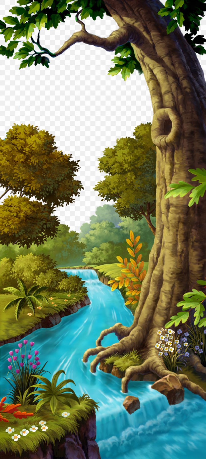 Autumn Forest, PNG, 1400x3119px, Animation, Art, Bank, Biome, Concept Art Download Free