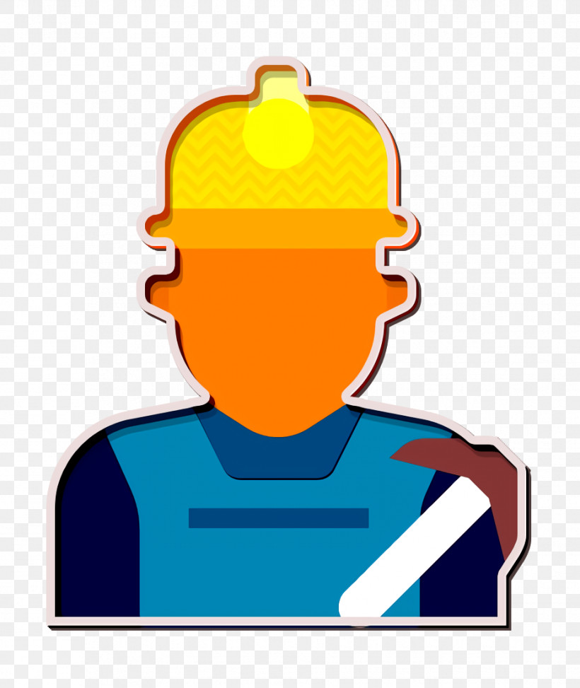 Miner Icon Jobs And Occupations Icon, PNG, 928x1102px, Miner Icon, Jobs And Occupations Icon, Line, Yellow Download Free