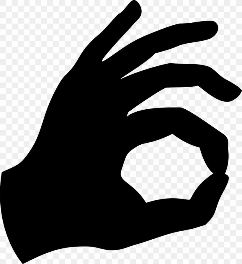 OK Clip Art, PNG, 937x1024px, Hand, Black And White, Emoticon, Finger, Monochrome Photography Download Free