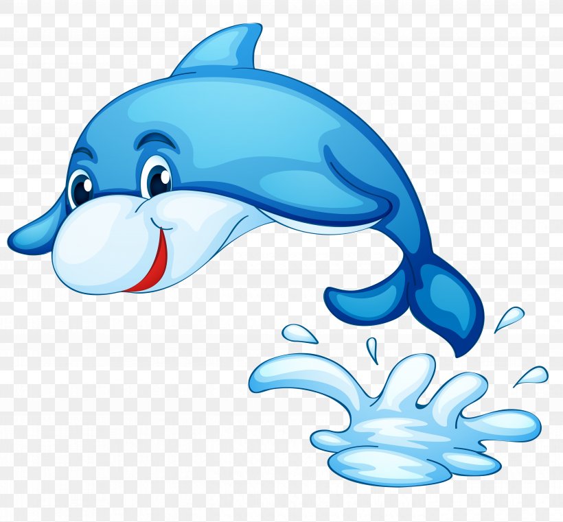 Dolphin Royalty-free Cartoon, PNG, 5382x5000px, Dolphin, Animal, Animal Figure, Aquatic Animal, Beak Download Free