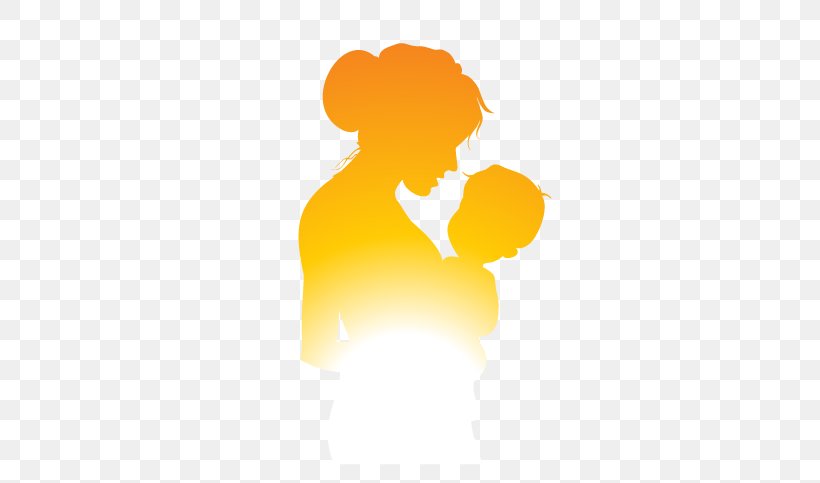 Mother Silhouette Child, PNG, 567x483px, Mother, Child, Gratis, Hand, Orange Download Free