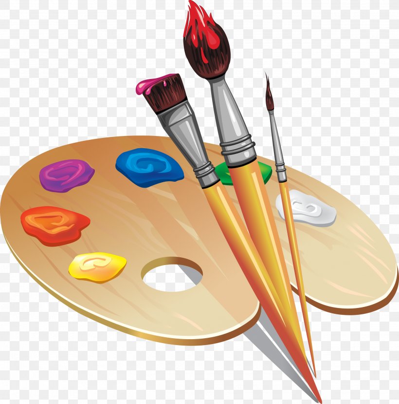 Palette Paintbrush Drawing, PNG, 2636x2666px, Palette, Art, Brush, Cutlery, Drawing Download Free