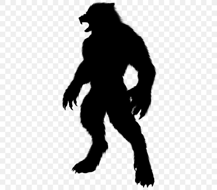 Silhouette Human Werewolf Fictional Character Clip Art, PNG, 408x720px, Silhouette, Fictional Character, Human, Werewolf Download Free