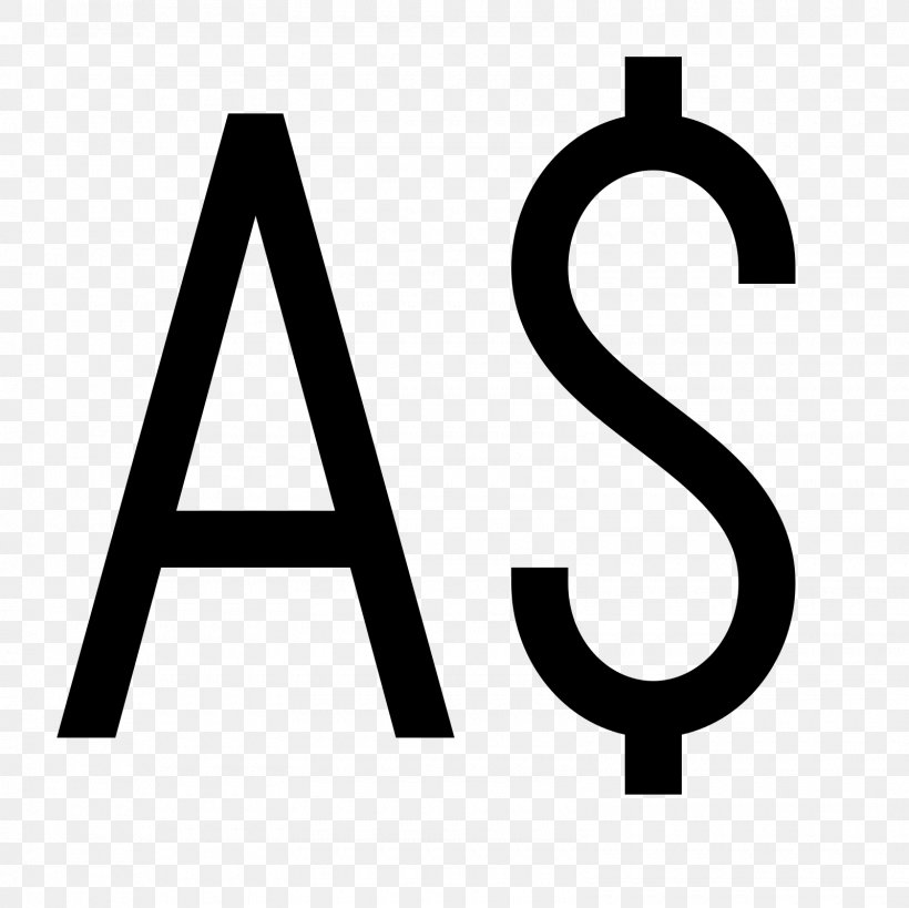 Currency Symbol Canadian Dollar Dollar Sign Hong Kong Dollar, PNG, 1600x1600px, Currency Symbol, Area, Australian Dollar, Black And White, Brand Download Free