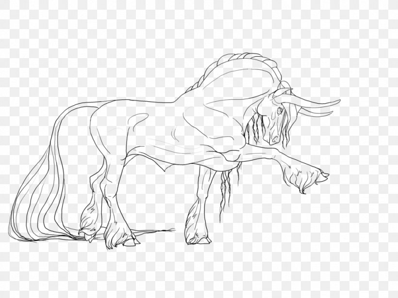 Mustang Pack Animal Wildlife Line Art Sketch, PNG, 1024x768px, Mustang, Animal, Animal Figure, Arm, Artwork Download Free