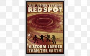 Travel Posters - Earth Great Red Spot Jupiter Storm Poster PNG