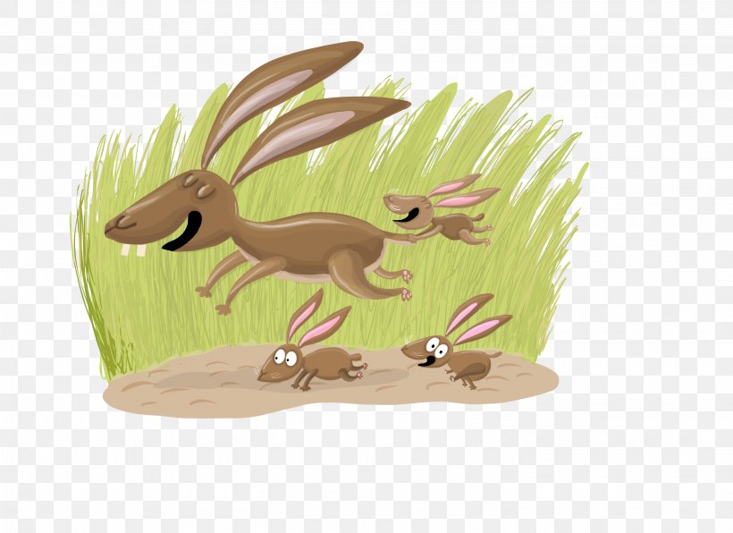 Hare Illustration Cartoon Fauna, PNG, 3055x2222px, Hare, Animal Figure, Cartoon, Deer, Fauna Download Free