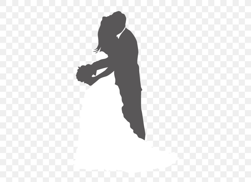 Silhouette Wedding, PNG, 595x595px, Silhouette, Arm, Black, Black And White, Designer Download Free