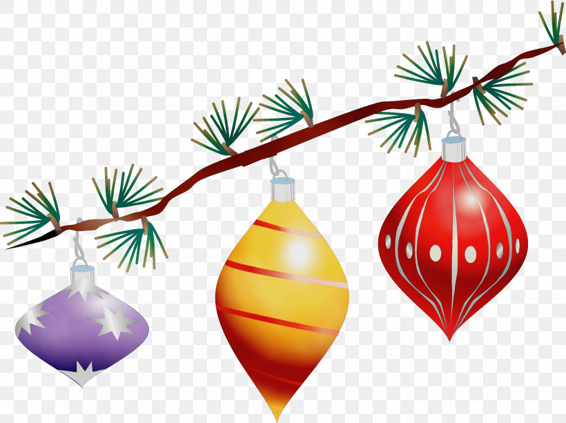 Christmas Decoration, PNG, 3300x2467px, Watercolor, Branching, Christmas Day, Christmas Decoration, Christmas Ornament Download Free