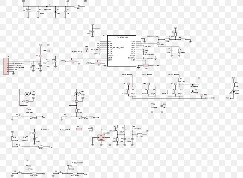 Schematic Transponder Wiring Diagram Circuit Diagram, PNG, 800x600px, Watercolor, Cartoon, Flower, Frame, Heart Download Free