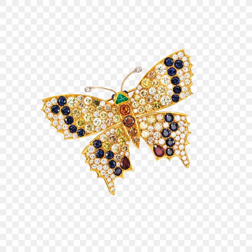 Butterfly Jewellery Brooch Gemstone Gold, PNG, 1600x1600px, Butterfly, Body Jewelry, Brilliant, Brooch, Cabochon Download Free