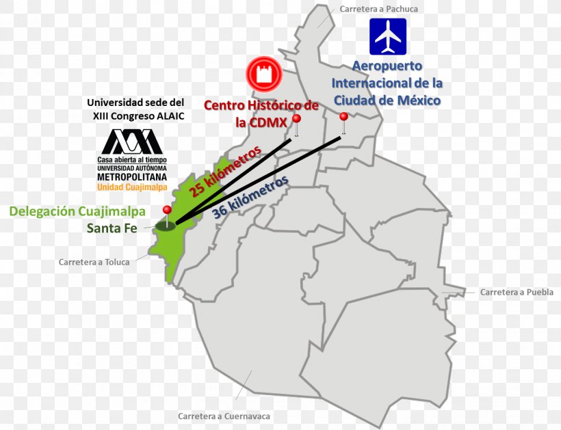 Santa Fe, Mexico City Blank Map Municipalities Of Mexico City Universidad Autonoma Metropolitana, PNG, 1453x1116px, Map, Aeropuerto, Blank Map, City, Diagram Download Free