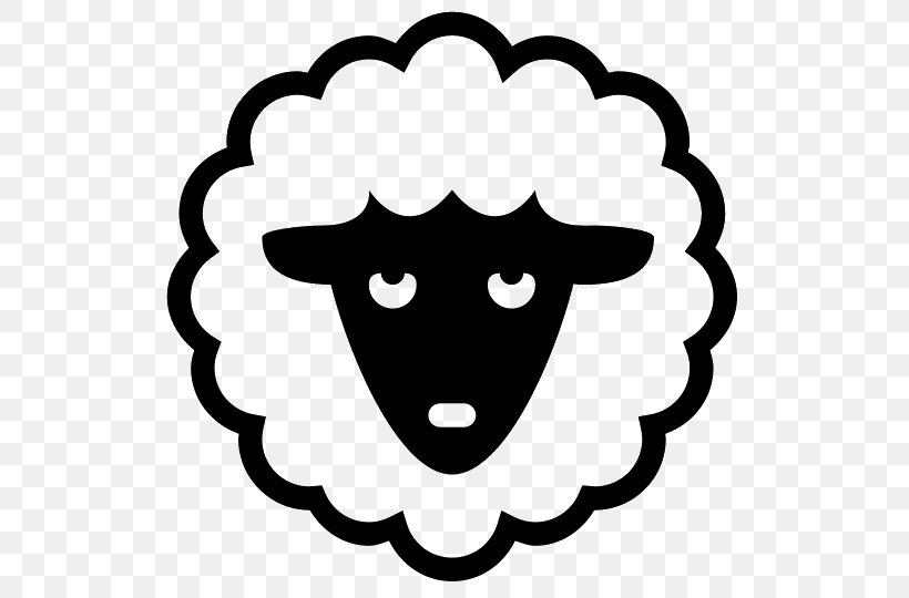 Sheep Clip Art, PNG, 540x540px, Sheep, Black, Black And White, Can Stock Photo, Face Download Free