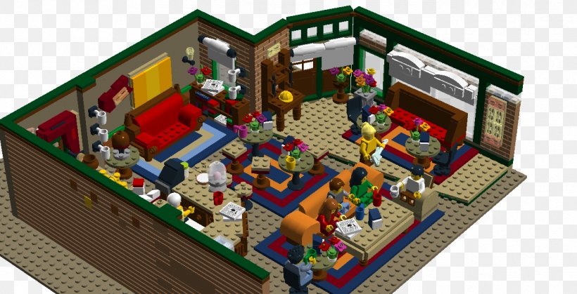 Cafe Central Perk Lego House LEGO Friends, PNG, 1290x660px, Cafe, Bar, Central Perk, Friends, Lego Download Free