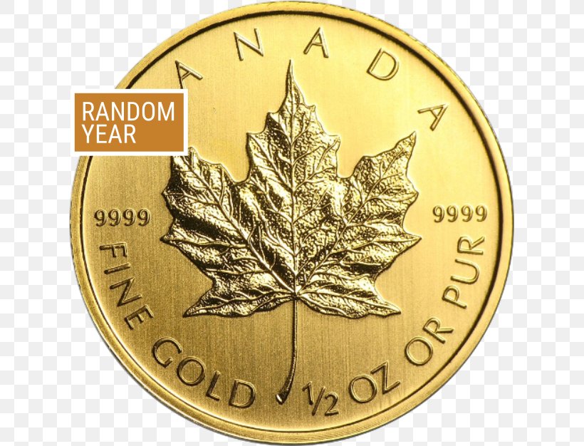 Canada Canadian Gold Maple Leaf Bullion Coin Gold Coin, PNG, 625x626px, Watercolor, Cartoon, Flower, Frame, Heart Download Free