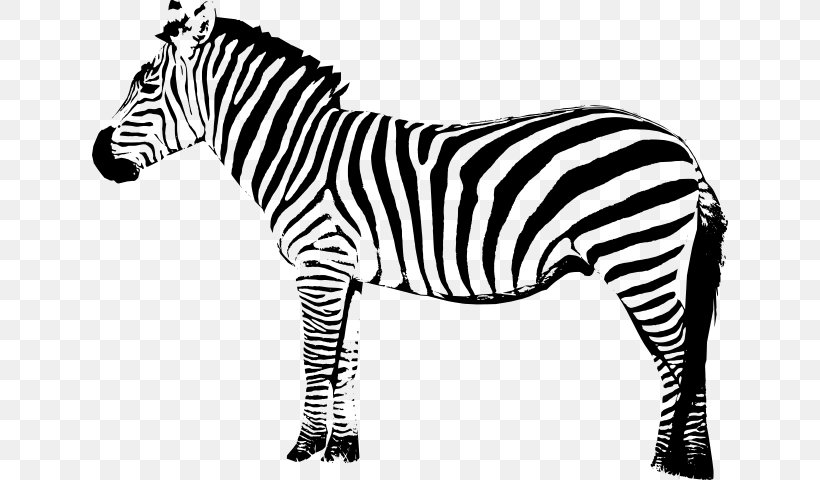 Zebra Art Clip Art, PNG, 636x480px, Zebra, Animal Figure, Art, Black And White, Horse Like Mammal Download Free