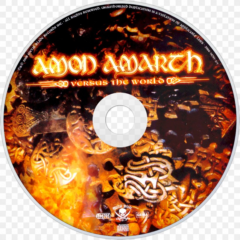 Amon Amarth The Crusher Versus The World Once Sent From The Golden Hall Compact Disc, PNG, 1000x1000px, Watercolor, Cartoon, Flower, Frame, Heart Download Free