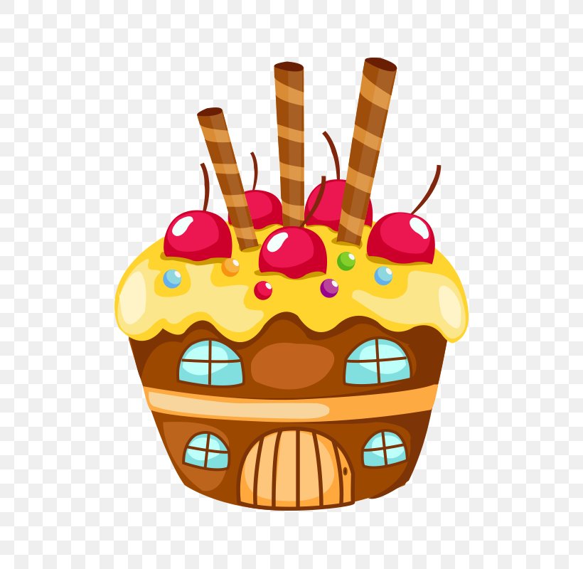 Cupcake Birthday Cake Cartoon Drawing, PNG, 800x800px, Cupcake, Birthday Cake, Cake, Candy, Cartoon Download Free