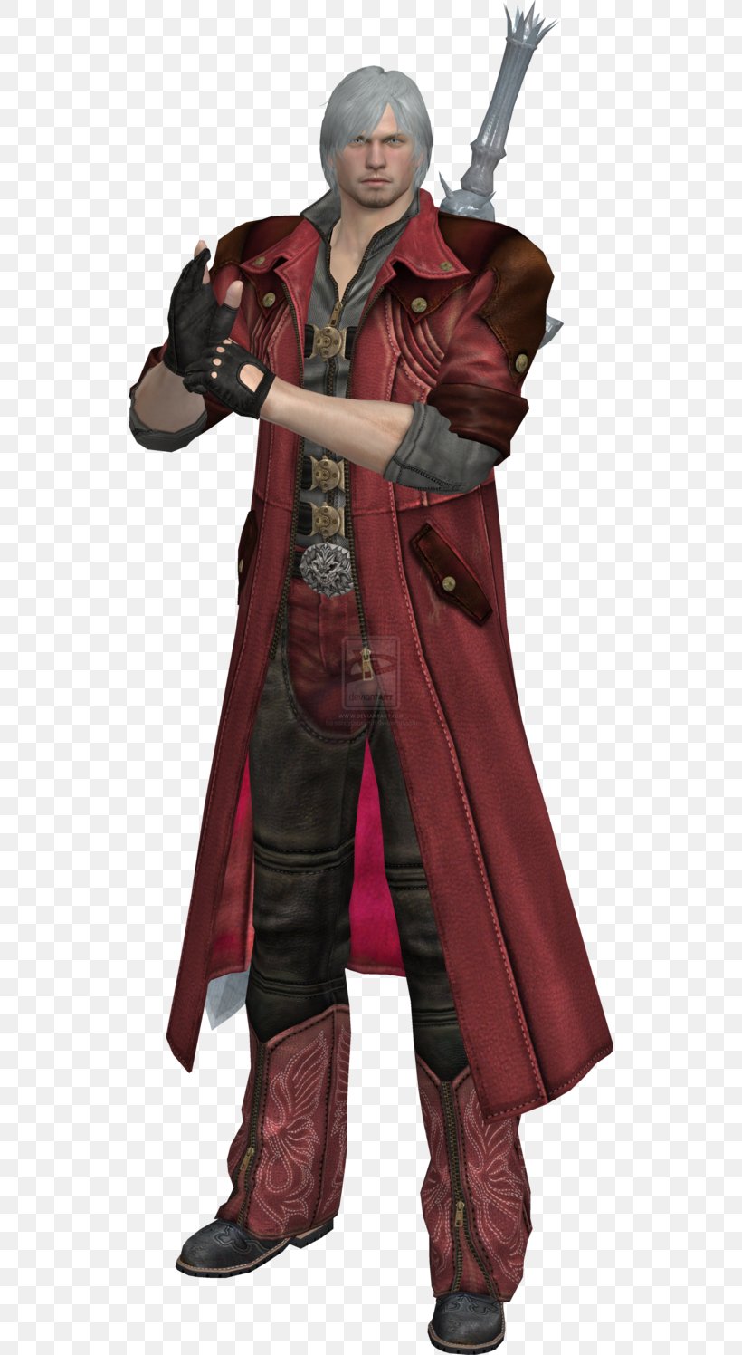 Dante Devil May Cry 4 Cosplay Character Robe, PNG, 534x1496px, Dante, Action Figure, Bloody Roar, Character, Cosplay Download Free