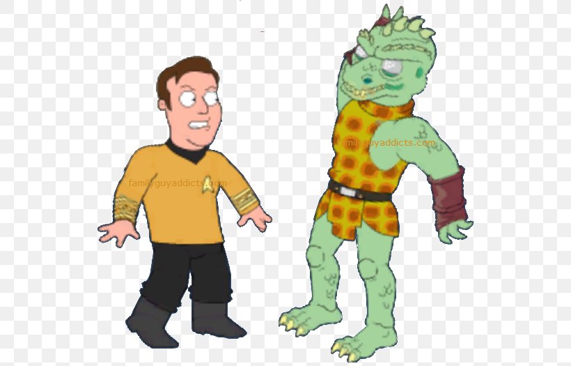 Family Guy James T. Kirk Christopher Pike Gorn Peter Griffin, PNG, 549x525px, Family Guy, Boy, Cartoon, Character, Child Download Free