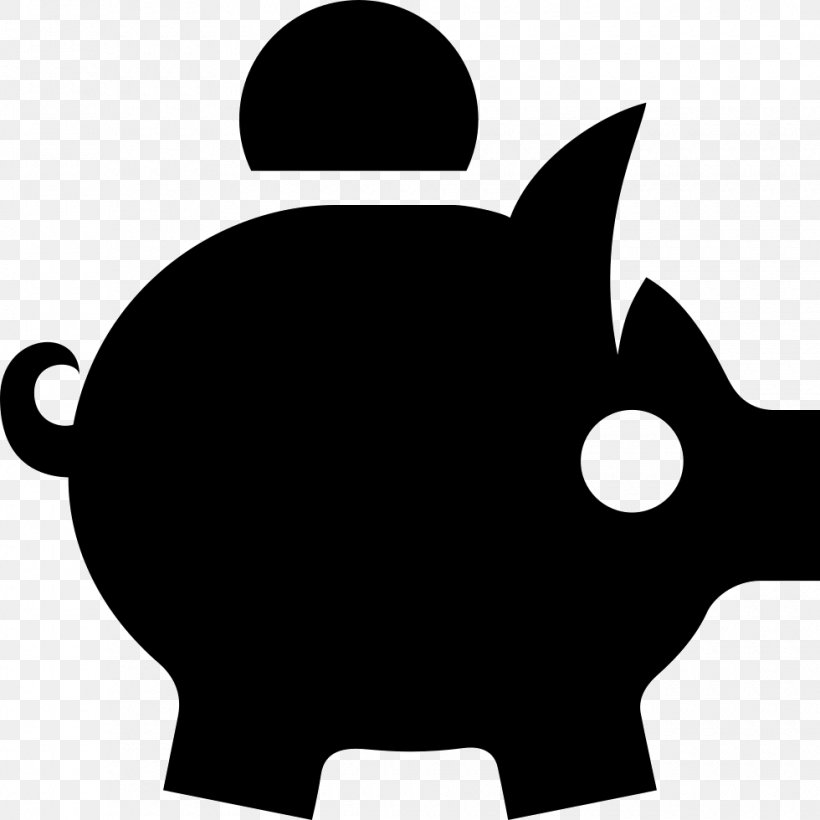 Money Piggy Bank Finance Insurance, PNG, 980x980px, Money, Artwork, Bank, Black, Black And White Download Free