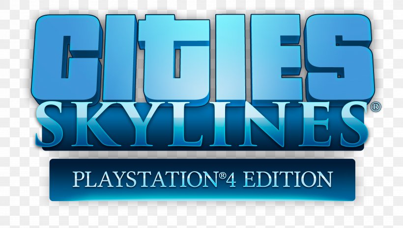 PlayStation 4 Cities: Skylines, PNG, 4800x2722px, Playstation 4, Blue, Brand, Cities Skylines, Cities Skylines Green Cities Download Free