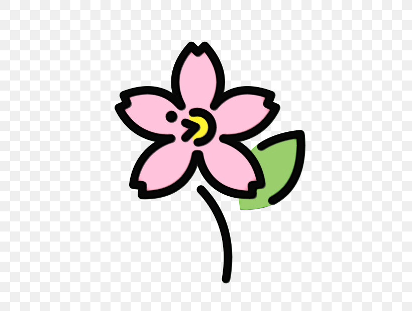 Cherry Blossom, PNG, 618x618px, Watercolor, Cherry, Cherry Blossom, Emoji, Emoticon Download Free