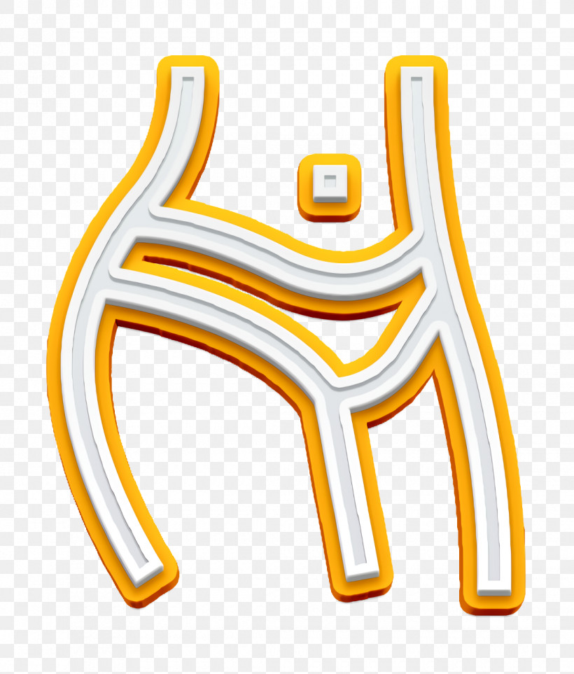 Hip Icon Body And Fitness Icon, PNG, 1120x1316px, Yellow, Geometry, Human Body, Jewellery, Line Download Free