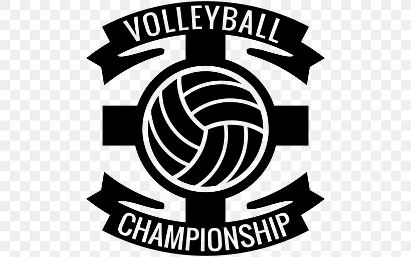 Beach Volleyball Logo Volleyball Player #5, PNG, 512x512px, Volleyball, Area, Artwork, Beach Volleyball, Black And White Download Free