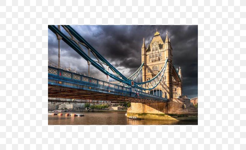 Tower Bridge Eiffel Tower Building Gothic Revival Architecture, PNG, 500x500px, Tower Bridge, Art, Bridge, Building, Canvas Download Free