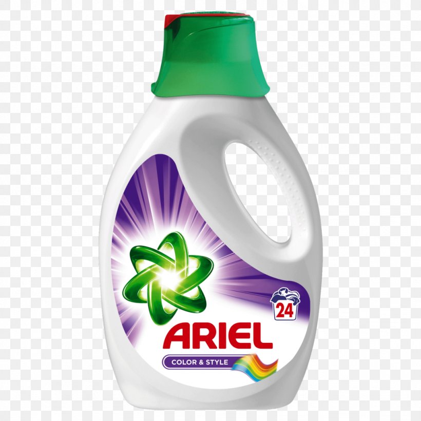 Ariel Laundry Detergent Washing, PNG, 1024x1024px, Ariel, Cleaning, Color, Detergent, Dishwashing Liquid Download Free