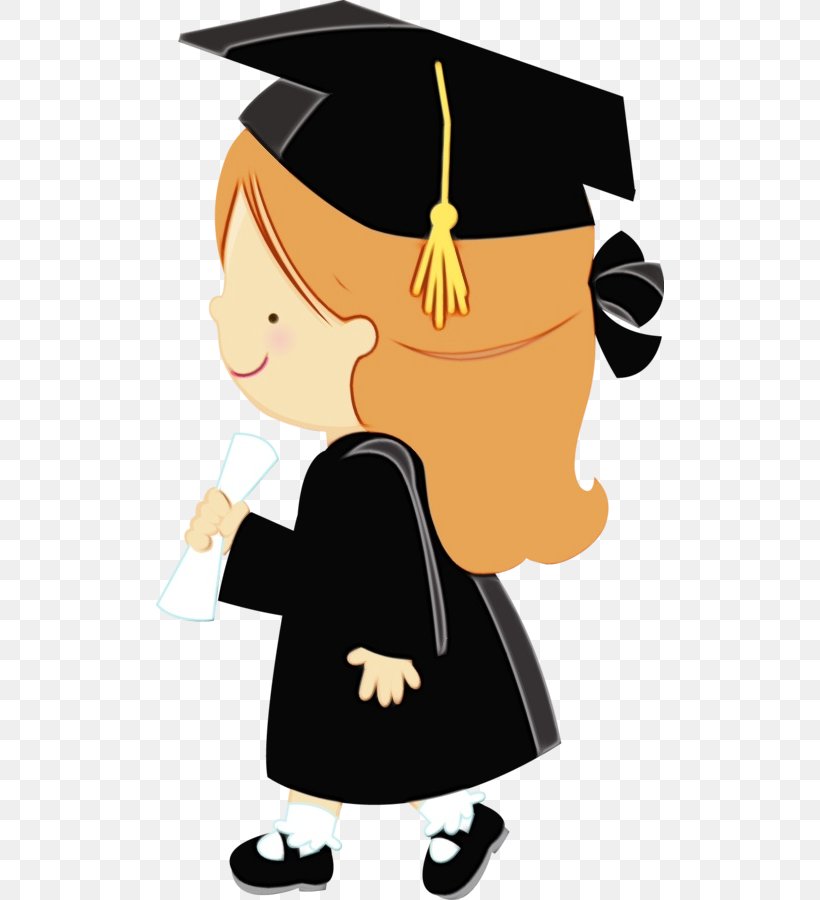 Graduation Background, PNG, 508x900px, Watercolor, Academic Degree, Academic Dress, Cartoon, Diploma Download Free