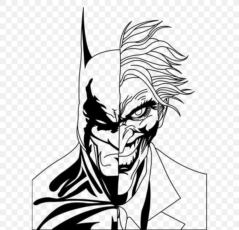 Batman Joker Drawing Sketch, PNG, 600x791px, Batman, Art, Art Museum, Black And White, Coloring Book Download Free