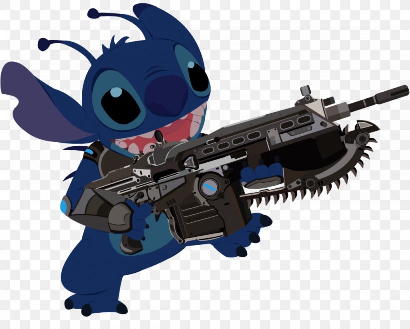 Dog Lilo & Stitch Chainsaw Gears Of War, PNG, 1024x822px, Dog, Air Gun, Art, Chainsaw, Firearm Download Free