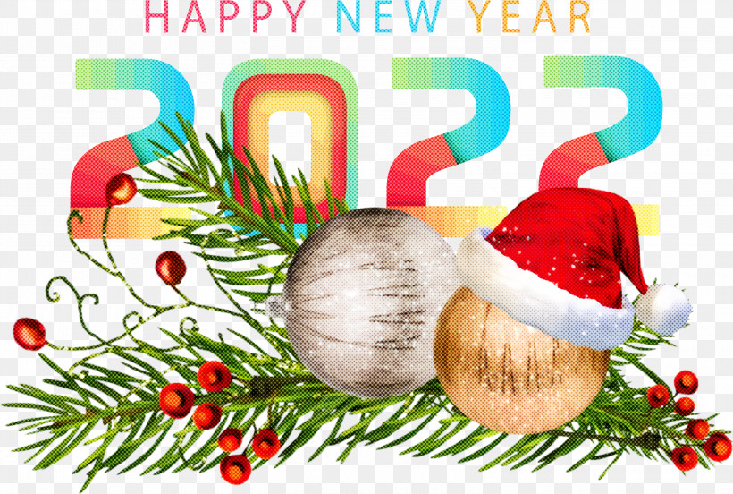 Happy 2022 New Year 2022 New Year 2022, PNG, 3000x2023px, Christmas Day, Bauble, Christmas Decoration, Christmas Gift, Christmas Tree Download Free