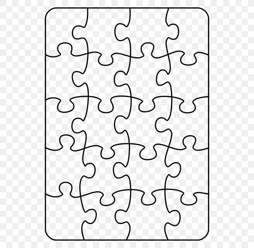 Jigsaw Puzzles Template Puzzle Video Game, PNG, 566x800px, Jigsaw Puzzles, Area, Black And White, Brain Teaser, Crossword Download Free