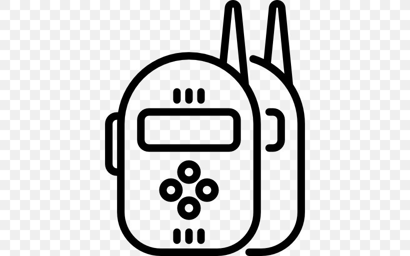 Area Black And White Radio, PNG, 512x512px, Walkietalkie, Area, Black And White, Communication, Frequency Download Free