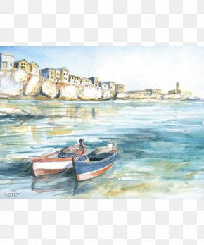 Painting - Watercolor Painting Paper Landscape Painting Art PNG