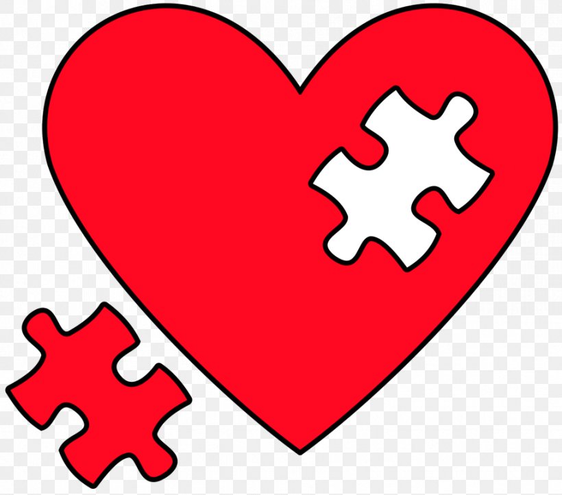 Jigsaw Puzzles Clip Art Image Heart, PNG, 914x805px, Watercolor, Cartoon, Flower, Frame, Heart Download Free