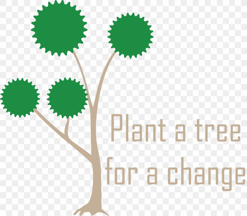 Plant A Tree For A Change Arbor Day, PNG, 3000x2633px, Arbor Day, Flower, Happiness, Logo, Pickup Line Download Free