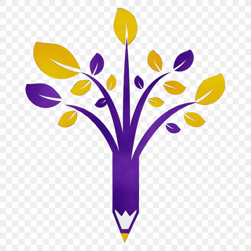 Purple Violet Yellow Flower Plant, PNG, 1667x1667px, Watercolor, Crocus, Flower, Paint, Pedicel Download Free