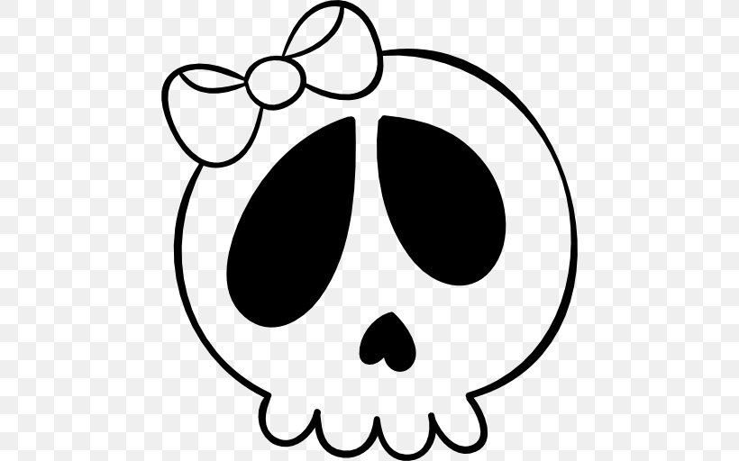 Skull Monochrome Photography Clip Art, PNG, 512x512px, Watercolor, Cartoon, Flower, Frame, Heart Download Free